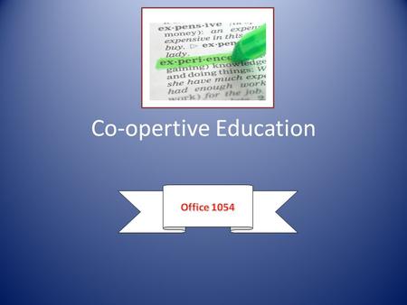 Co-opertive Education. Employability Skills Profile.