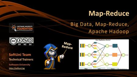 Map-Reduce Big Data, Map-Reduce, Apache Hadoop SoftUni Team Technical Trainers Software University