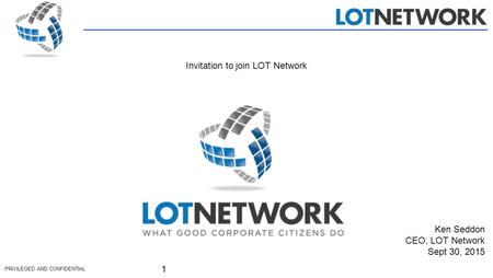 Invitation to join LOT Network