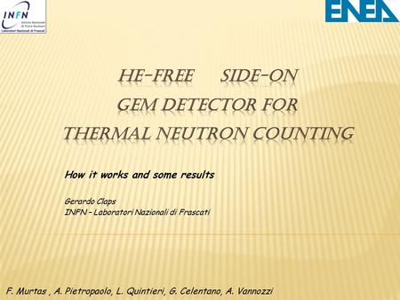 He-free Side-on GEM detector for thermal neutron counting