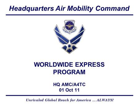 WORLDWIDE EXPRESS PROGRAM