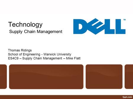 Technology Supply Chain Management