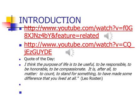 INTRODUCTION  8XJNz4bY&feature=related  8XJNz4bY&feature=related