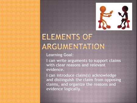 Elements of Argumentation