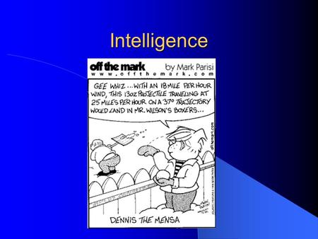 Intelligence. Intelligence Tests and Testing Intelligence tests measure innate intelligence. Intelligence tests measure capacity or potential. IQ’s are.