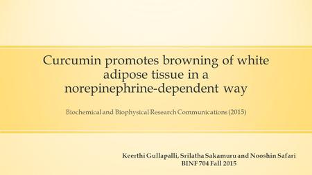 Biochemical and Biophysical Research Communications (2015)