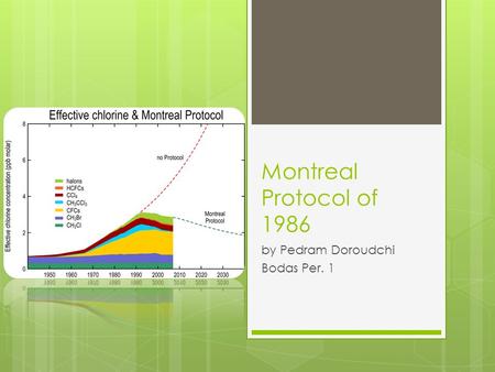 Montreal Protocol of 1986 by Pedram Doroudchi Bodas Per. 1.