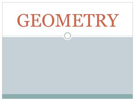 GEOMETRY.