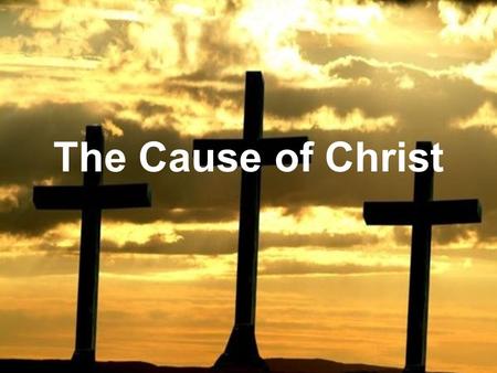 The Cause of Christ. The Parable of the Great Banquet 15 When one of those at the table with him heard this, he said to Jesus, Blessed is the man who.