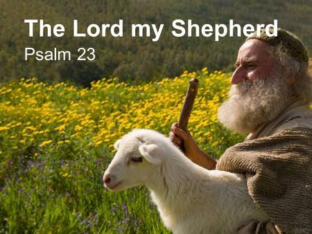 The Lord my Shepherd Psalm 23. The Lord my Shepherd Psalm 23.