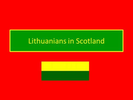 Lithuanians in Scotland