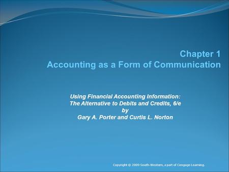 Accounting as a Form of Communication