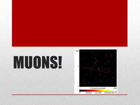 MUONS!. What are we going to talk about? How muons are created Detecting methods Muon half life and decay rate Muon decay data Problems with the data.