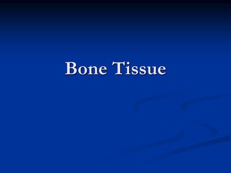 Bone Tissue. Support Provides attachment for tendons of skeletal muscles Provides attachment for tendons of skeletal muscles.