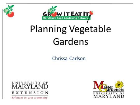 Planning Vegetable Gardens