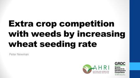 Extra crop competition with weeds by increasing wheat seeding rate