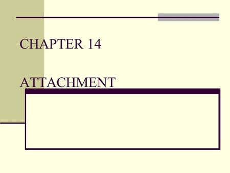 CHAPTER 14 ATTACHMENT.