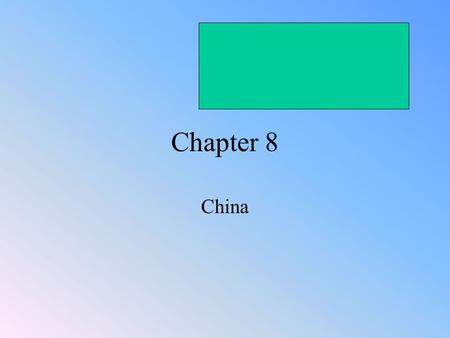 Chapter 8 China. China Reunified In the Tang (TONG) and Song Eras, the scholar- gentry as the political and economic elite of Chinese society, replaced.