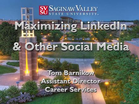 Fall University- Wide Employment Fair Over 120 organizations to attend! Free LinkedIn portraits available. View the list at: www.svsu.edu/careers Friday,