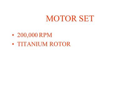 MOTOR SET 200,000 RPM TITANIUM ROTOR. Finite Element Rotordynamics Model_1 (Schematic) With Ceramic Ball Bearings This is a schematic of the FE rotordynamics.