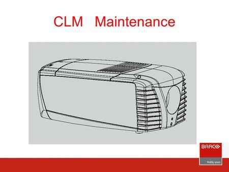 CLM Maintenance. Covers : 1 - Side cover, 2 - Back cover, 3 Top cover, 4 - Lamp door, 5 - Side cover input and communication side, 6 - HEPA dust filter,