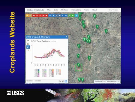 Croplands Website. Croplands Website: Marker Icons New map icons allow users to quickly differentiate locations, and track those they have reviewed or.