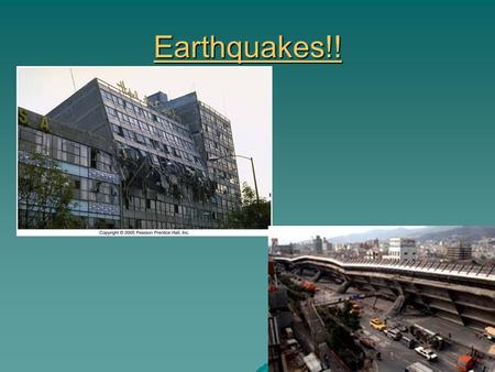 Earthquakes!!. Focus and Epicenter Focus – where the earthquake happens Epicenter – the spot on the surface above the focus.