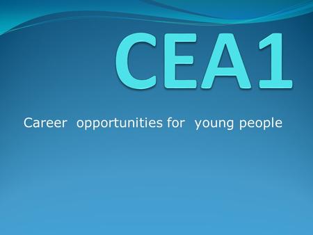 Career opportunities for young people. Career opportunities for young people. Gain a recognised Customer Service qualification. Improve your confidence.