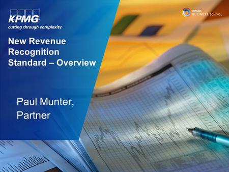 New Revenue Recognition Standard – Overview