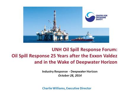 Industry Response - Deepwater Horizon