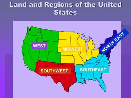 Land and Regions of the United States