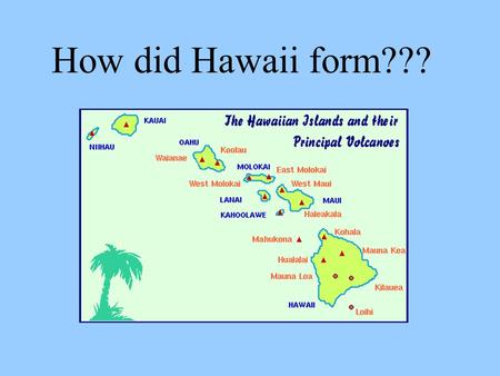 How did Hawaii form???. View north-northeast across Kilauea's summit caldera and Halema`uma`u crater (left of center)