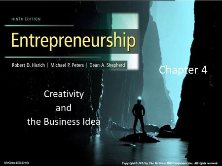 Creativity and the Business Idea