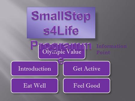 Introduction Olympic Value Eat Well Get Active Feel Good.