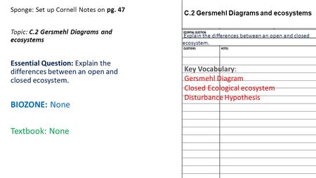 BIOZONE: None Textbook: None