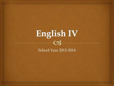 School Year 2013-2014.  First Grading Period   Autobiographical Writing and Other Forms of Nonfiction  “A Hanging” (G. Orwell)  “Postcards from.