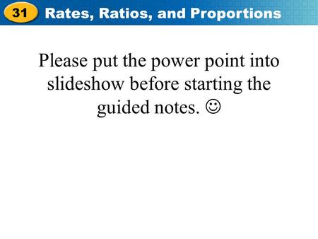 Warm Up Solve each equation. Check your answer. 1. 6x =