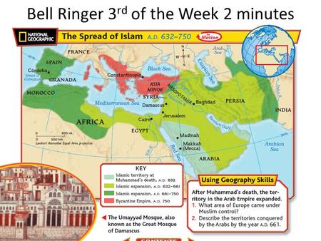 Bell Ringer 3 rd of the Week 2 minutes. Chapter 11 Section 2.