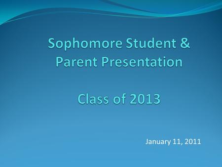 January 11, 2011. Guidance Department Restructure Beginning January 10, the Guidance Department is restructuring in order to best serve our students.