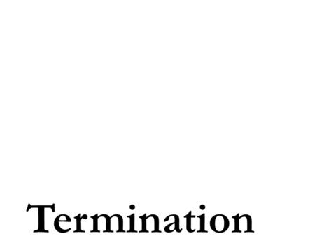 Termination. Purpose of Termination Time Period: 1953- 1970 The policy hoped to terminate the responsibility that the federal government had with Native.