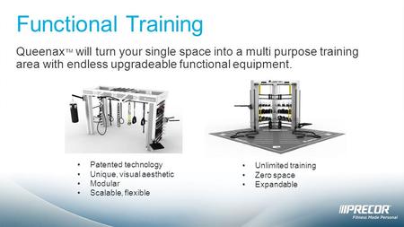 Functional Training Queenax™ will turn your single space into a multi purpose training area with endless upgradeable functional equipment. Patented technology.