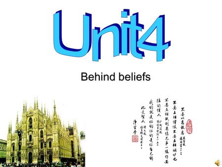 Behind beliefs. Do you believe in God or do you believe in any existence of God? People in different parts of the world have different beliefs or religions.