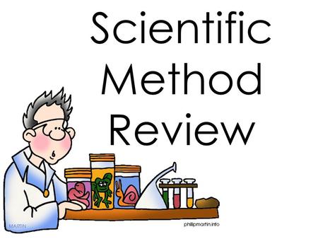 Scientific Method Review