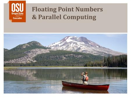 Floating Point Numbers & Parallel Computing. Outline Fixed-point Numbers Floating Point Numbers Superscalar Processors Multithreading Homogeneous Multiprocessing.