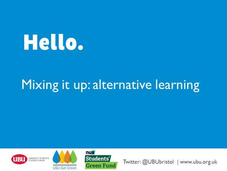 Mixing it up: alternative learning |