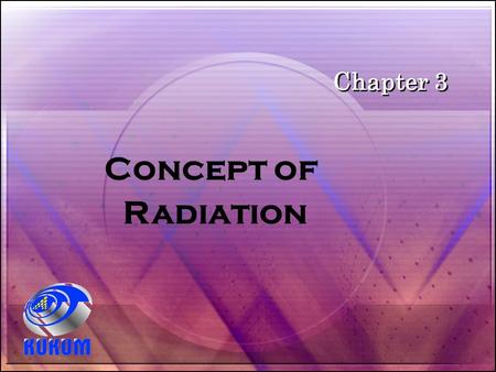 Concept of Radiation Chapter 3. Chapter Outlines Chapter 3 Concept of Radiation  Radiation Mechanism  Basic Radiation Source – Single Wire  Basic Radiation.