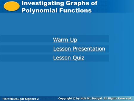 Investigating Graphs of Polynomial Functions