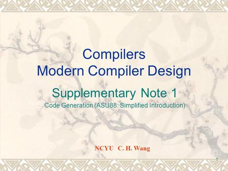 Compilers Modern Compiler Design