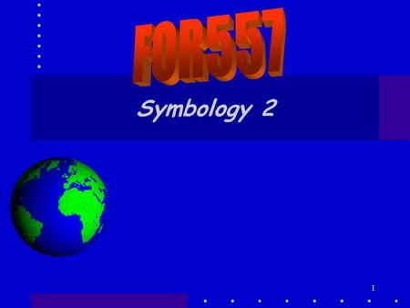 1 Symbology 2. 2 Outline Symbology and mapping Classification examples Standard symbols Tricks Quiz 2.