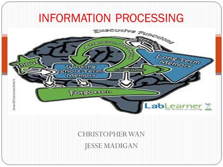 CHRISTOPHER WAN JESSE MADIGAN INFORMATION PROCESSING.